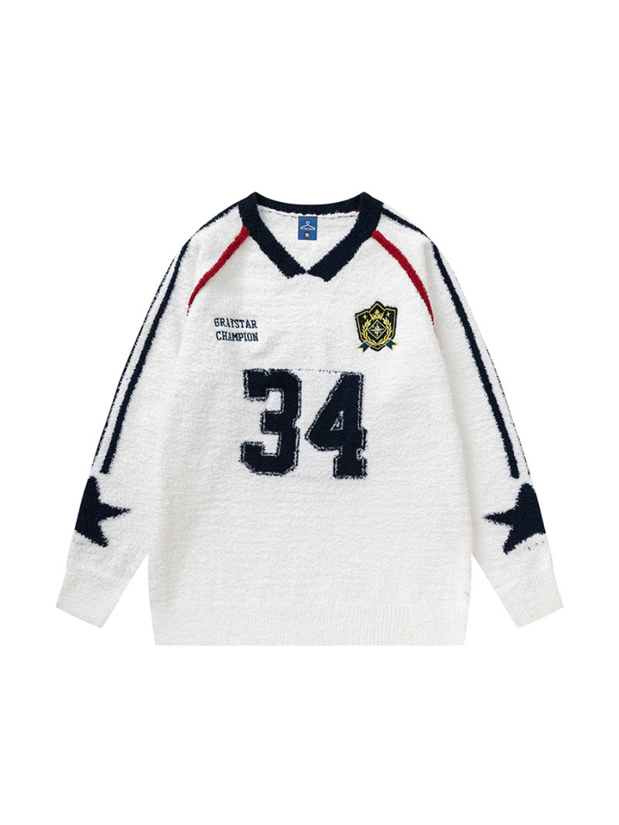 Sports Casual Pullover Sweater