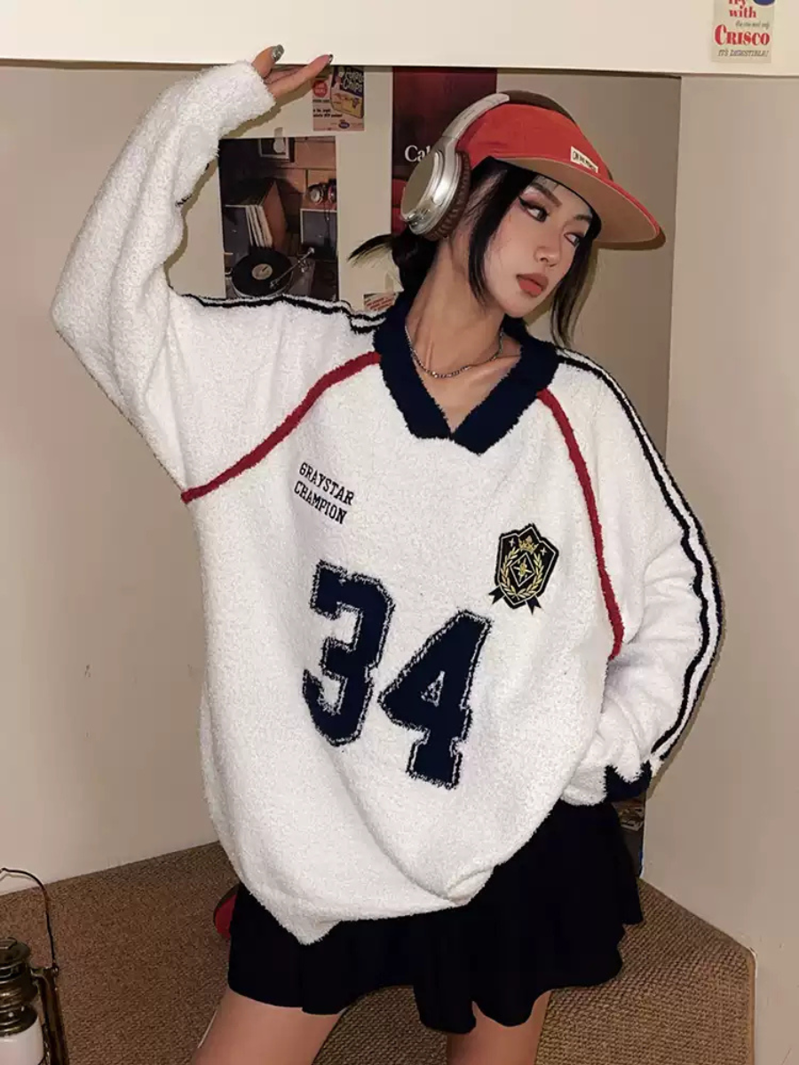 Sports Casual Pullover Sweater