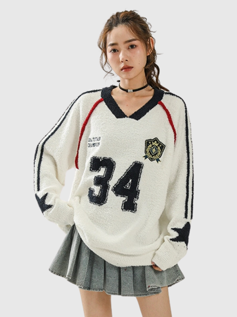 Sports Casual Pullover Sweater