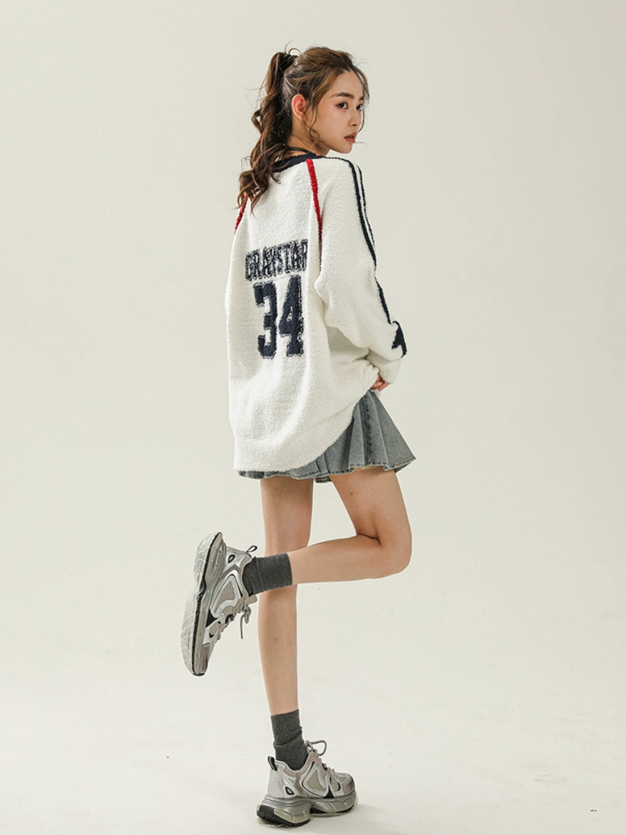 Sports Casual Pullover Sweater