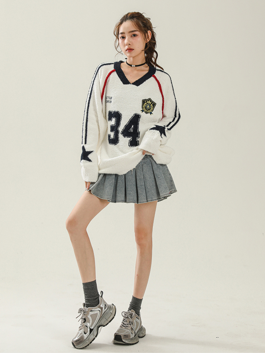 Sports Casual Pullover Sweater