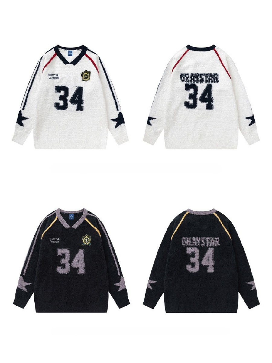 Sports Casual Pullover Sweater