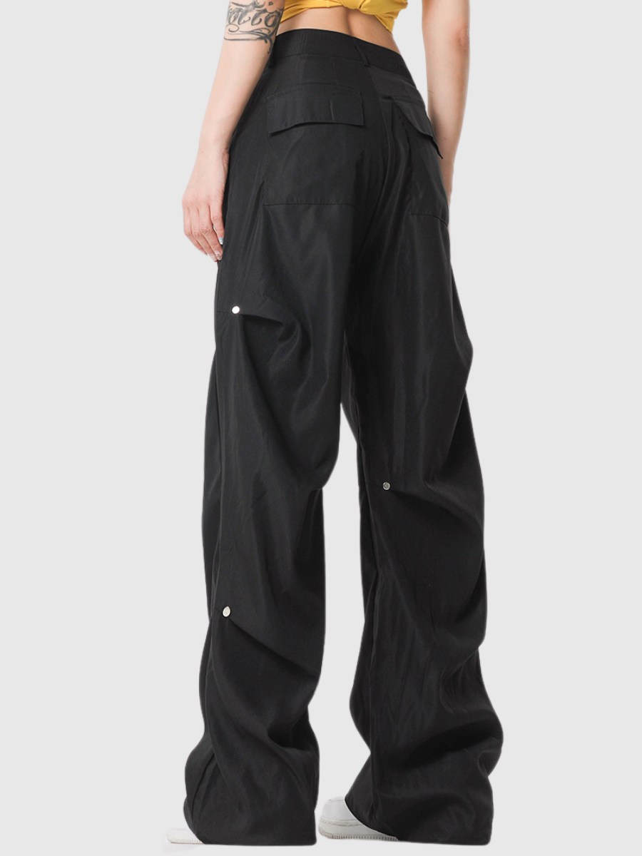 Street Rivet Thin Straight Pants