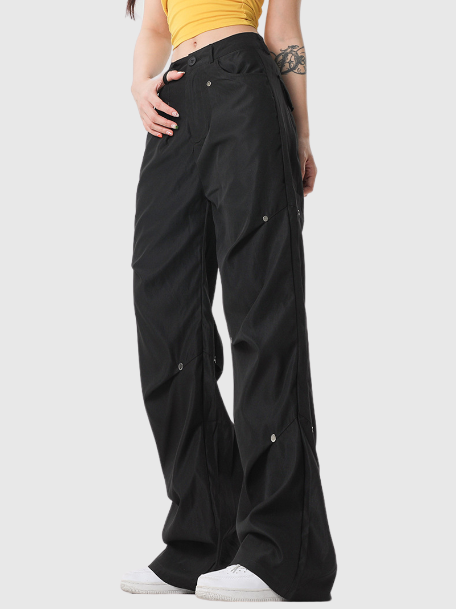 Street Rivet Thin Straight Pants